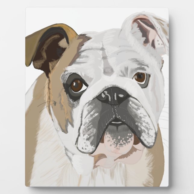 English Bulldog Plaque (Front)