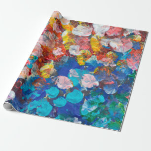 english bulldog portrait intellectual artart,graff wrapping paper