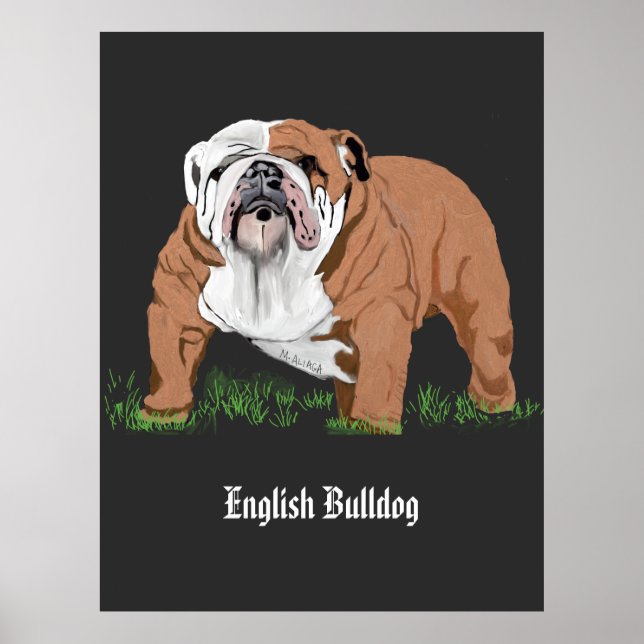 English Bulldog Poster (Front)