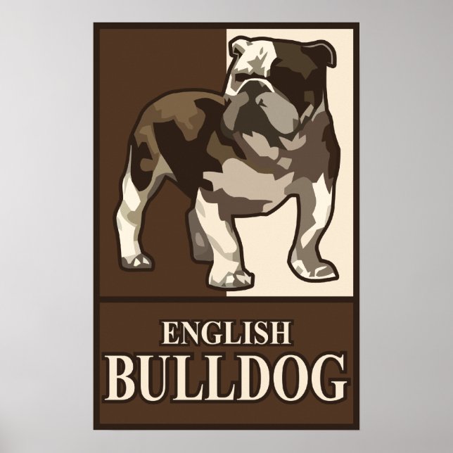 English Bulldog Poster (Front)