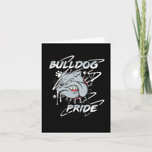 English Bulldog Pride Loyalty School Spirit Card