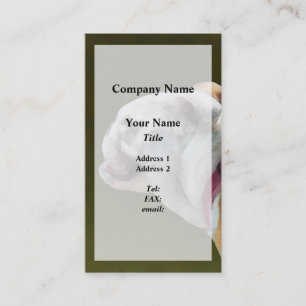 English Bulldog Profile Business Card