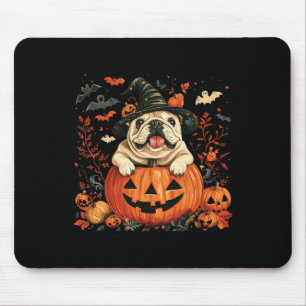 English Bulldog Pumpkin Halloween Thanksgiving Men Mouse Mat