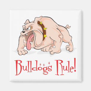 English Bulldog Puppy Dog Cartoon Magnet