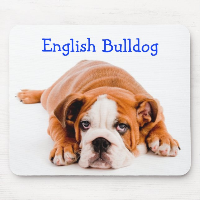 English Bulldog Puppy Mousepad (Front)