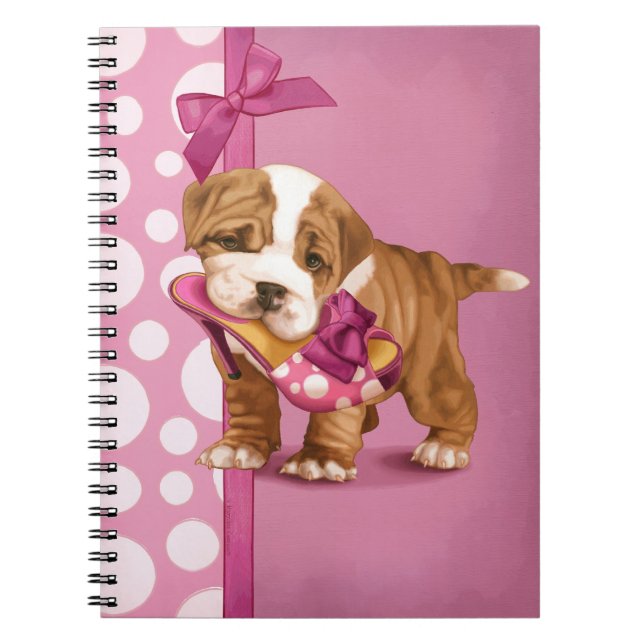 English Bulldog Puppy Notebook (Front)