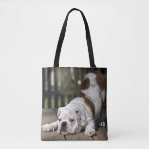 English Bulldog Puppy Tote Bag