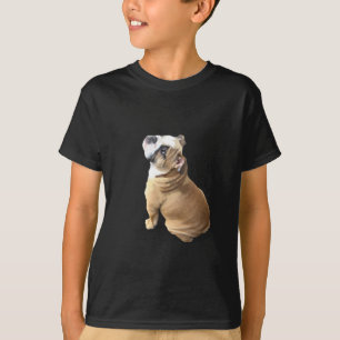 English bulldog puppy with heart design CUSTOMIZE T-Shirt