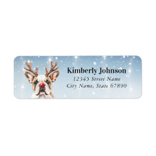English Bulldog Return Address Labels