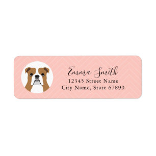 English Bulldog Return Address Labels
