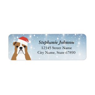 English Bulldog Return Address Labels
