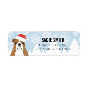 English Bulldog Return Address Labels