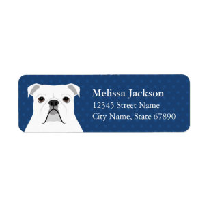English Bulldog Return Address Labels