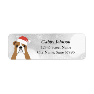 English Bulldog Return Address Labels