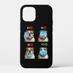 English Bulldog Right Wear Face Mask Tank Top iPhone 12 Mini Case