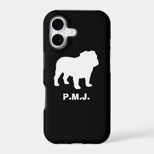 English Bulldog Silhouette with Custom Text