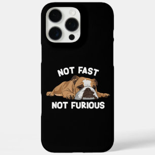 English Bulldog Sleeping Not Fast Not Furious Funn iPhone 16 Pro Max Case