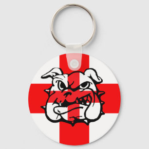 English Bulldog St George's Day English Key Ring