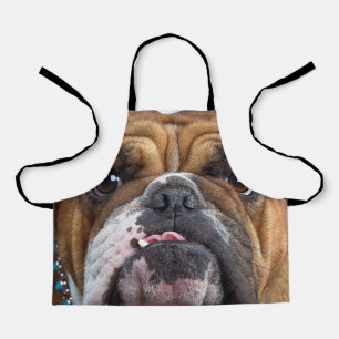 English Bulldog  Throw Pillow Apron