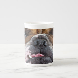 English Bulldog Throw Pillow Bone China Mug