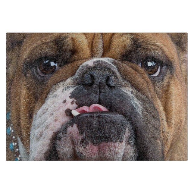 English Bulldog  Throw Pillow Cutting Board (Front)
