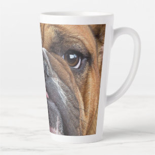 English Bulldog  Throw Pillow Latte Mug