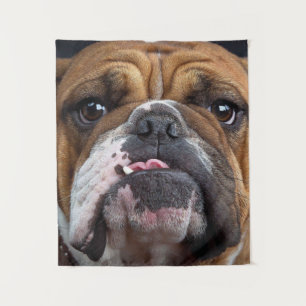 English Bulldog Throw Pillow Tapestry