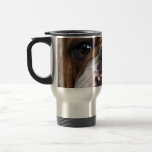 English Bulldog Throw Pillow Travel Mug