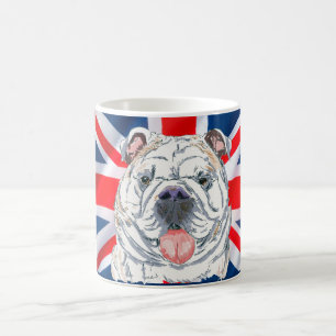 English Bulldog  Union Jack Cheers Mate Coffee Mug