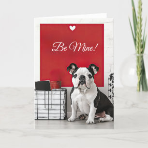 English Bulldog Valentine Card