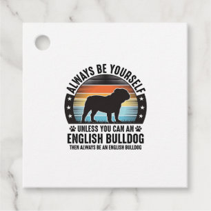English Bulldog Vintage Sunset Dog Lover Shirt Des Favour Tags
