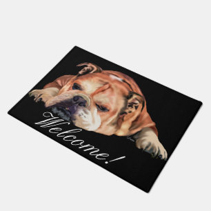 English Bulldog , Welcome Doormat