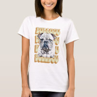 English Bulldog with Retro Font