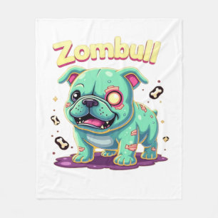 English Bulldog Zombie Dog Halloween Essential T-S Fleece Blanket