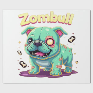 English Bulldog Zombie Dog Halloween Essential T-S Wrapping Paper