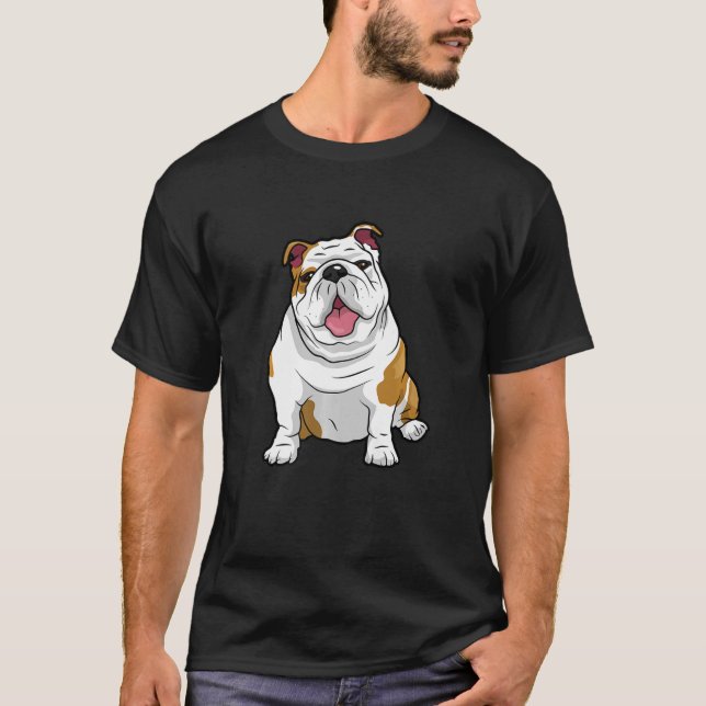 English Bulldogs Awesome  Bulldog Pups Dogs T-Shirt (Front)
