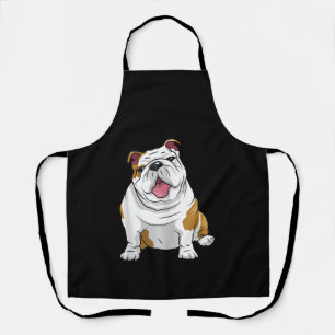 English Bulldogs Awesome Funny Bulldog Pups Dogs Apron