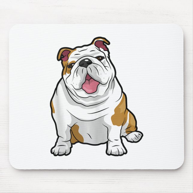 ENGLISH BULLDOGS Awesome Funny Bulldog Pups Dogs Mouse Mat (Front)