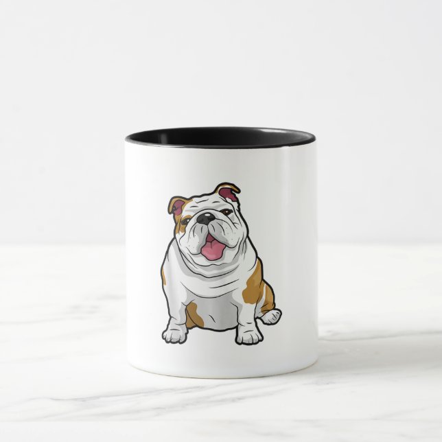 ENGLISH BULLDOGS Awesome Funny Bulldog Pups Dogs Mug (Center)