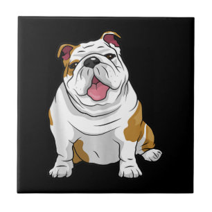 English Bulldogs Awesome Funny Bulldog Pups Dogs Tile