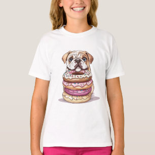 English Bulldogs Sprinkled Doughnuts T-Shirt