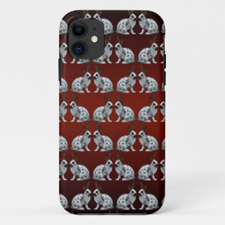 English Bunny Frenzy iPhone 5 Case (Red/Black)