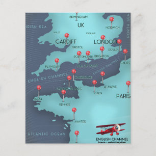 English Channel Nautical Map