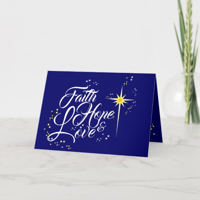 ENGLISH christian CHRISTMAS three kings day Holiday Card (Front)
