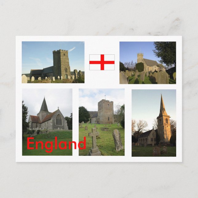 English Church Scenes - Customised - Customised Postcard (Front)