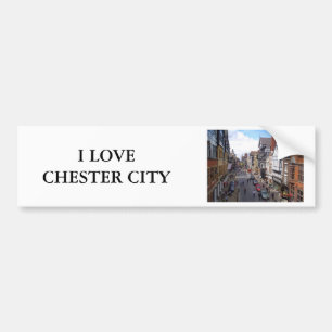English City of Chester Bumper Sticker
