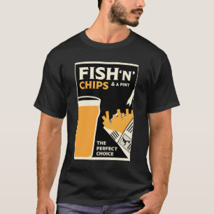 English Classic Fish And Chips T-Shirt
