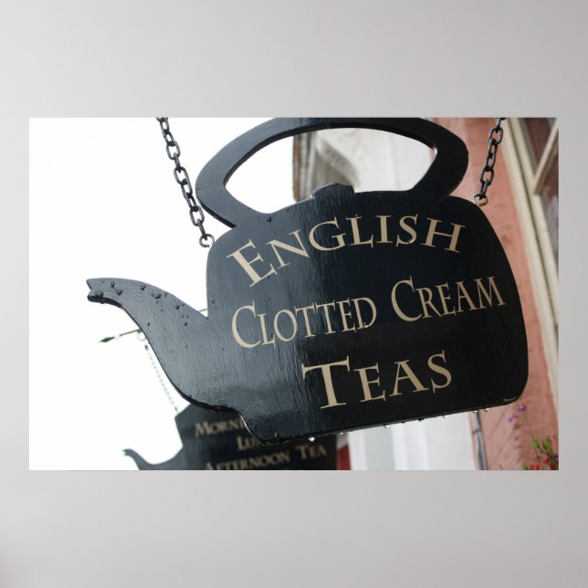 English Clotted Cream Tea sign (Front)