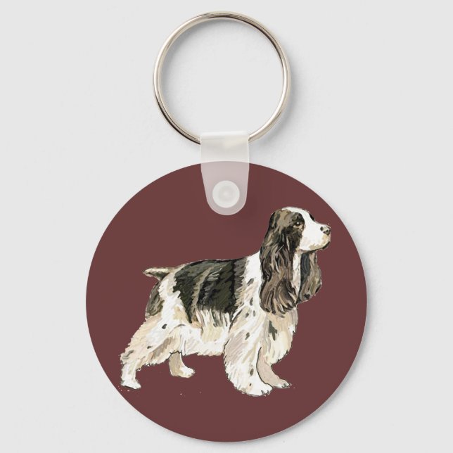 English cocker key ring (Front)