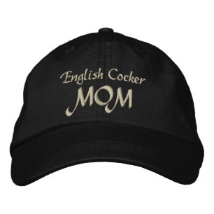 English Cocker Mum Gifts Embroidered Hat
